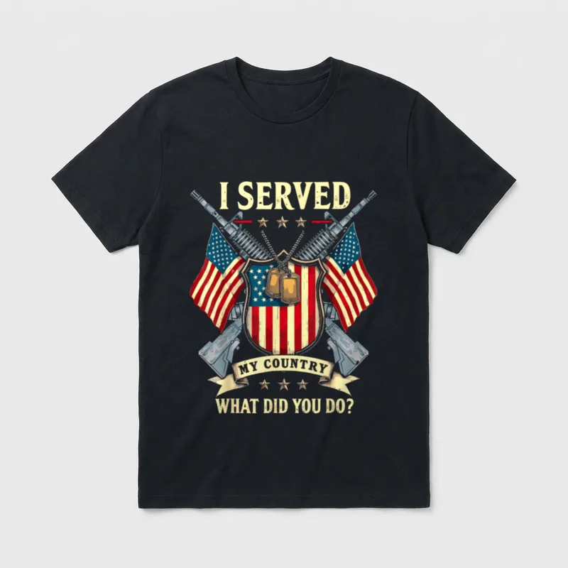 Military Service Country T-Shirt – Classic T-Shirt in Black