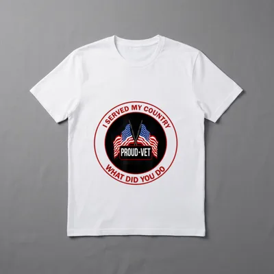 I Served My Country Veteran What T-Shirt – Classic T-Shirt in Black