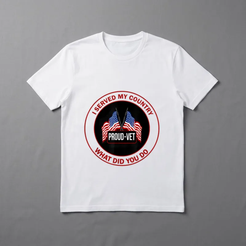 I Served My Country Veteran What T-Shirt – Classic T-Shirt in Black