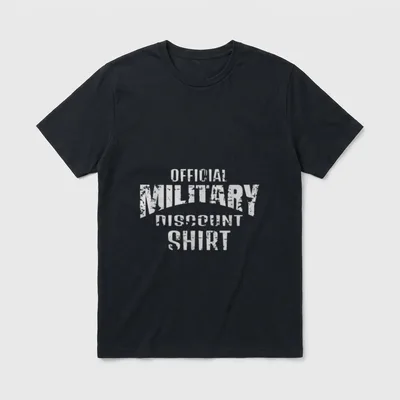 Funny Veteran Military Discount T-Shirt – Classic T-Shirt in Black