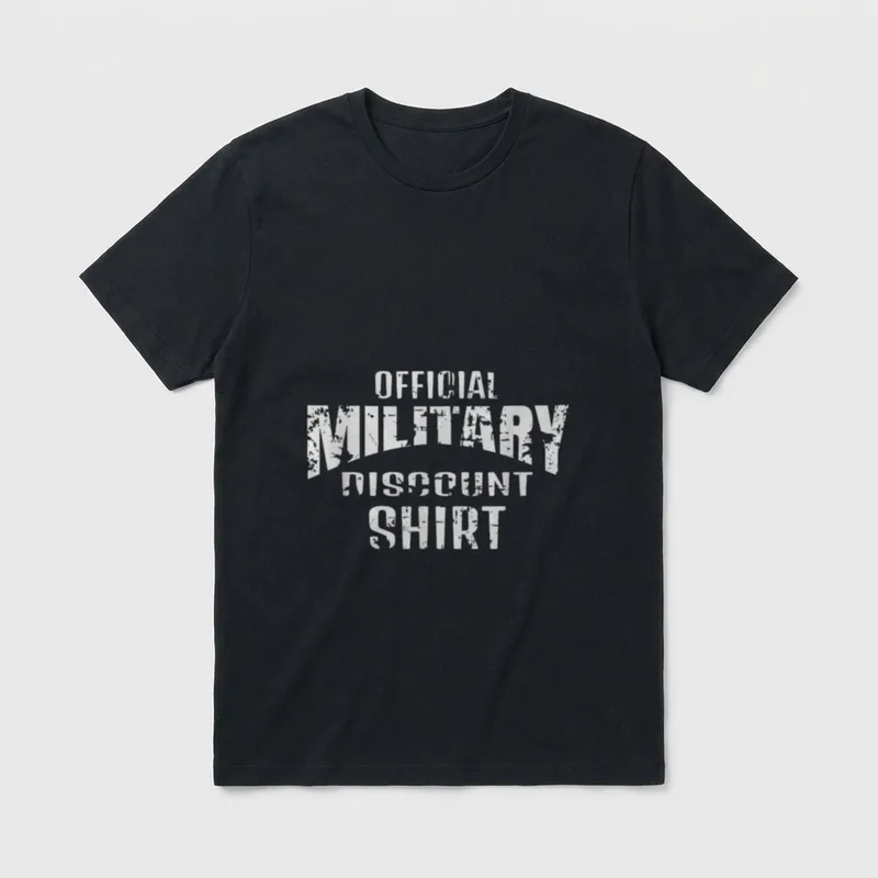 Funny Veteran Military Discount T-Shirt – Classic T-Shirt in Black