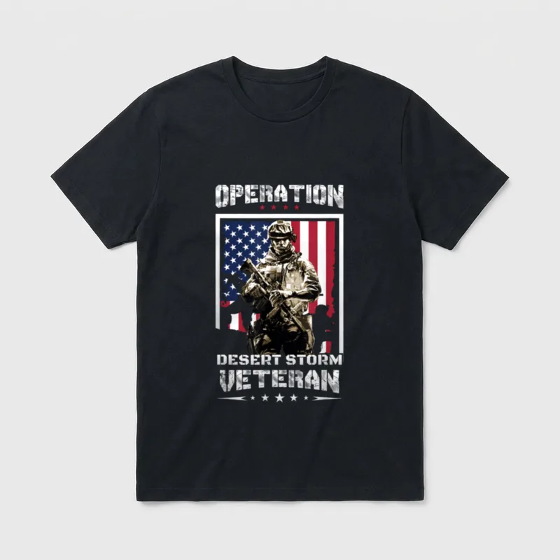 Desert Storm US Military Veteran T-Shirt – Classic T-Shirt in Black