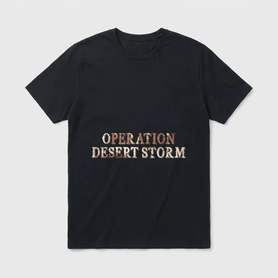Desert Storm Veteran Anniversary T-Shirt – Classic T-Shirt in Black