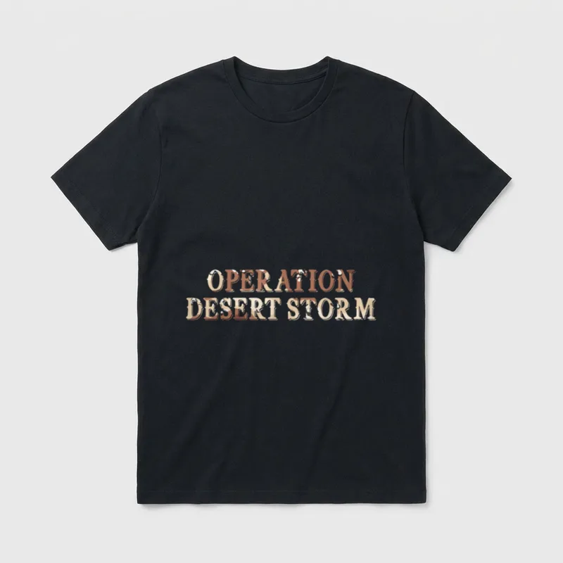Desert Storm Veteran Anniversary T-Shirt – Classic T-Shirt in Black