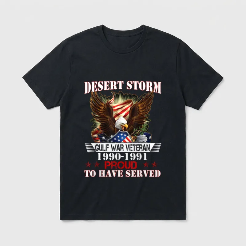 Persian Gulf War Service Veteran T-Shirt – Classic T-Shirt in Black