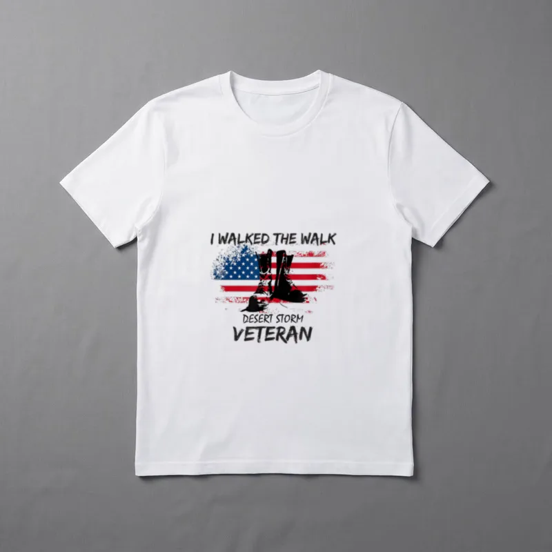 Desert Storm Veteran Military Walk Him T-Shirt – Classic T-Shirt in Black