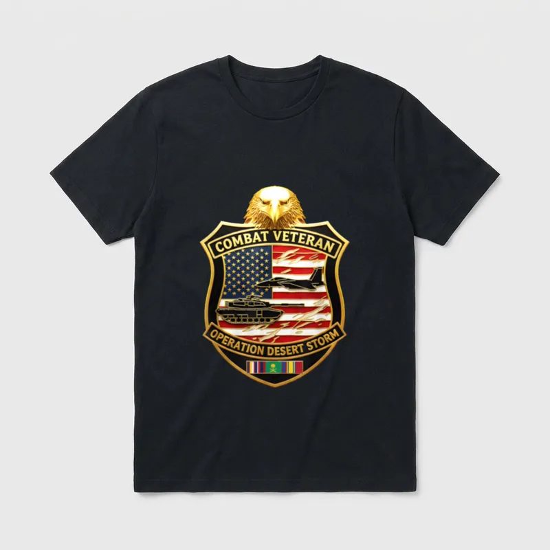 Gulf War Combat Veteran T-Shirt – Classic T-Shirt in Black