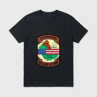 Gulf War Military Insignia T-Shirt – Classic T-Shirt in Black
