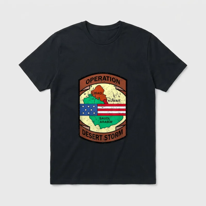 Gulf War Military Insignia T-Shirt – Classic T-Shirt in Black