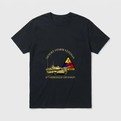 nd Armored Division Desert T-Shirt – Classic T-Shirt in Black