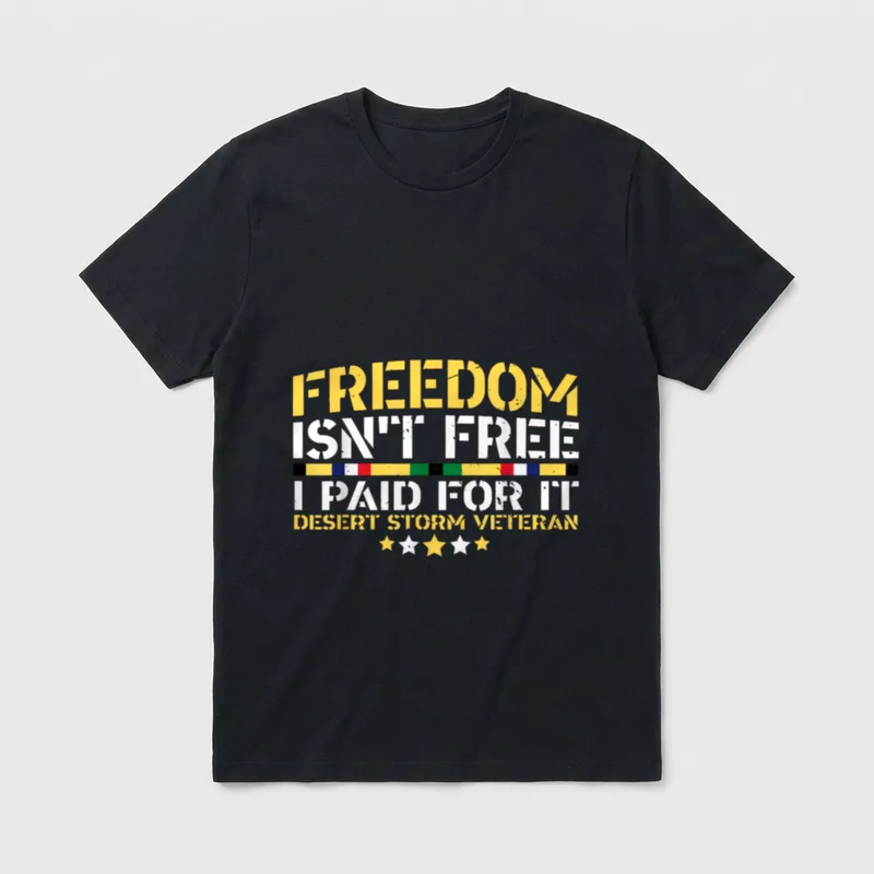 Desert Storm Veteran Freedom T-Shirt – Classic T-Shirt in Black