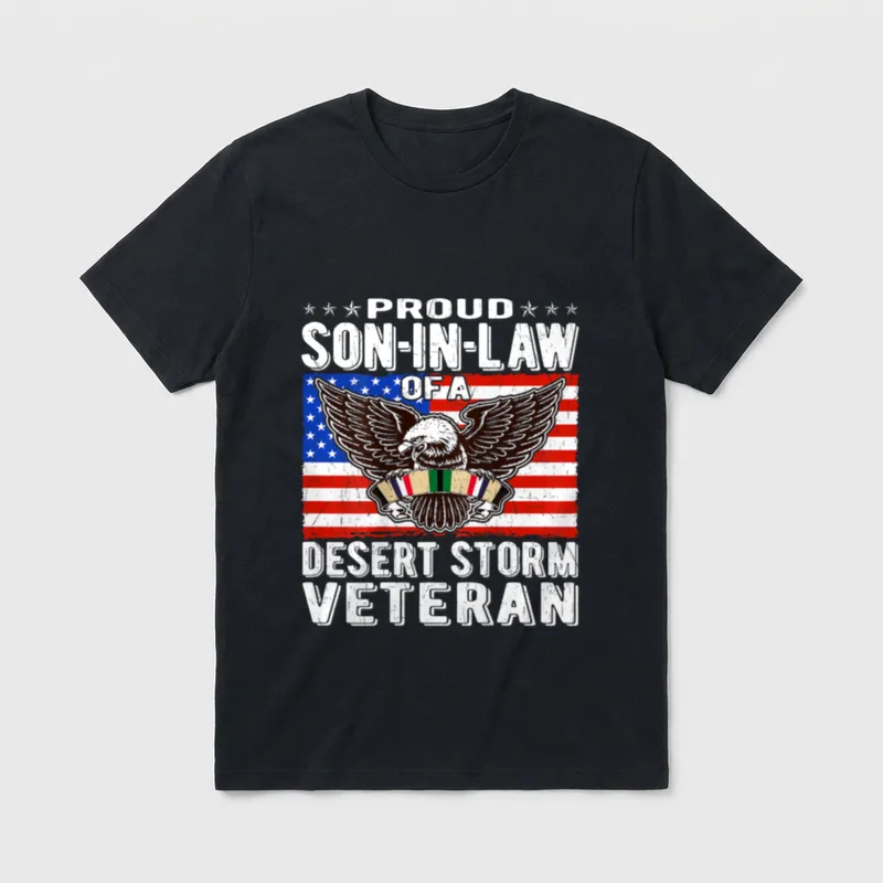 Desert Storm Veteran Family T-Shirt – Classic T-Shirt in Black