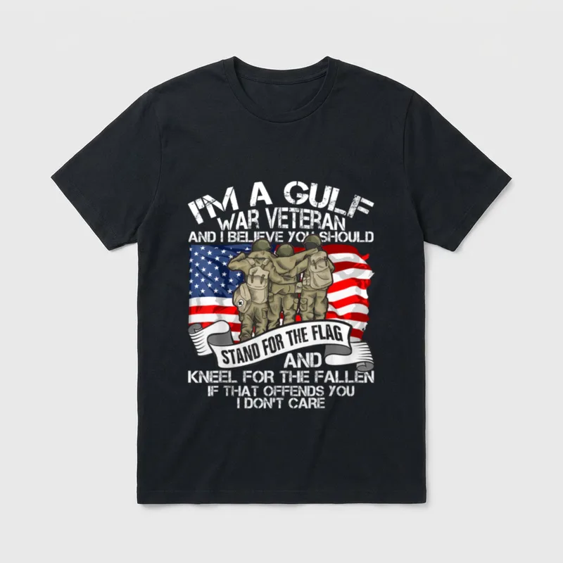 Gulf War Veteran Soldier Proud Hero T-Shirt – Classic T-Shirt in Black