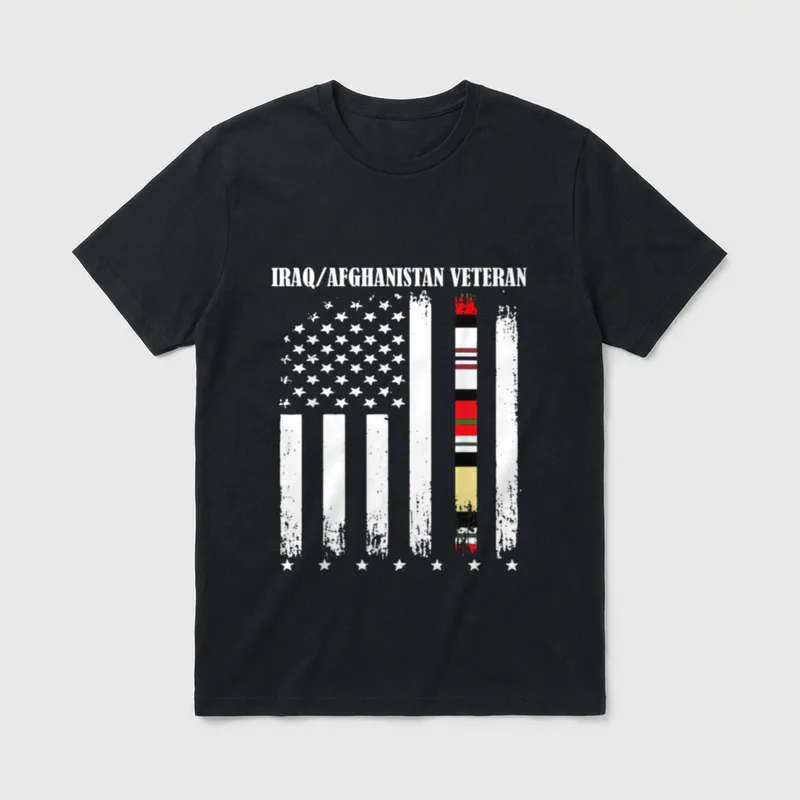 Proud Iraq Afghanistan Veteran T-Shirt – Classic T-Shirt in Black