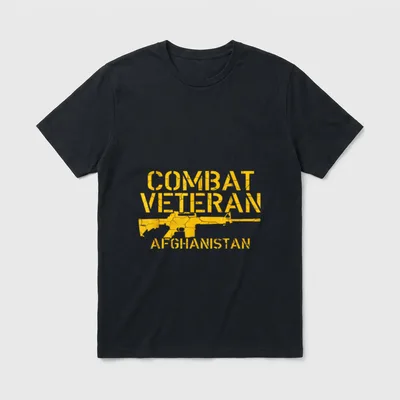 Military Veteran Afghanistan T-Shirt – Classic T-Shirt in Black