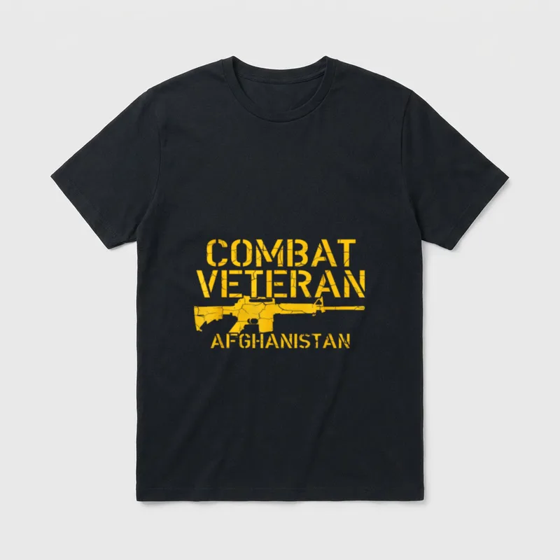 Military Veteran Afghanistan T-Shirt – Classic T-Shirt in Black