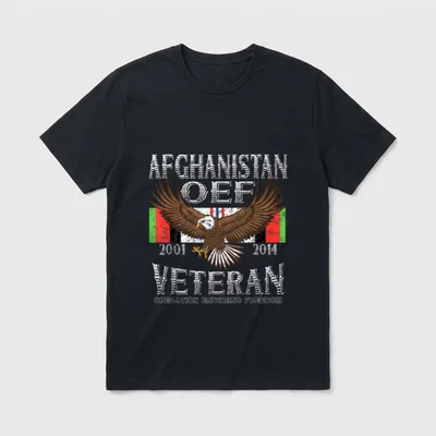 Afghanistan OEF Military Veteran T-Shirt – Classic T-Shirt in Black