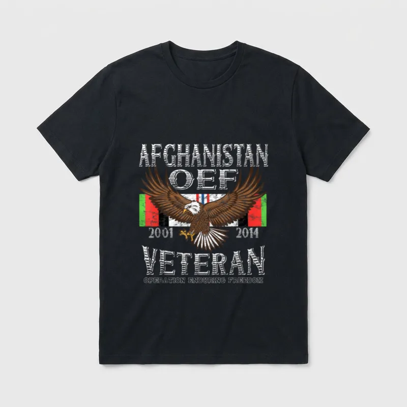 Afghanistan OEF Military Veteran T-Shirt – Classic T-Shirt in Black