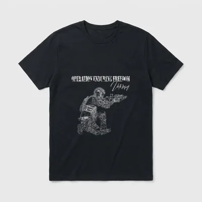 Afghanistan Iraq Veteran T-Shirt – Classic T-Shirt in Black