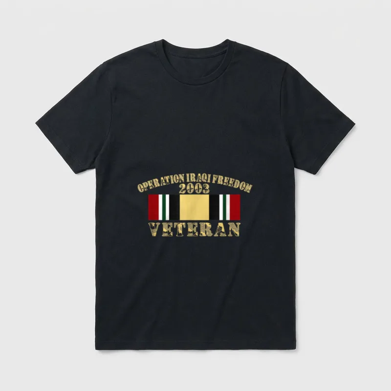 OIF Veteran Iraq & Afghanistan Veteran Shirts T-Shirt – Classic T-Shirt in Black