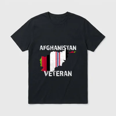 US Military Veteran Afghanistan T-Shirt – Classic T-Shirt in Black