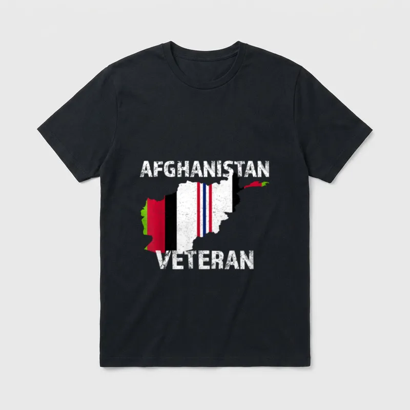 US Military Veteran Afghanistan T-Shirt – Classic T-Shirt in Black