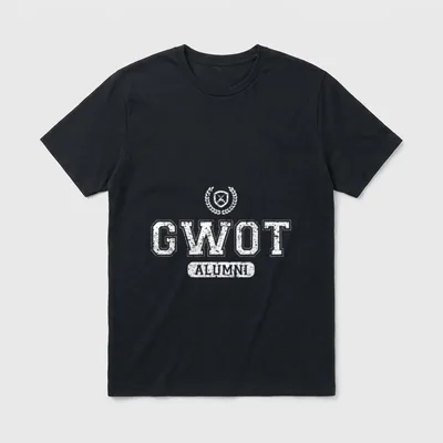 GWOT Veteran Alumni T-Shirt – "GWOT ALUMNI" with laurel wreath and shield emblem – Classic T-Shirt in Black