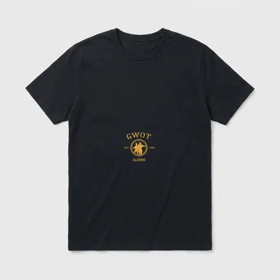 GWOT Veteran Military T-Shirt – GWOT text with compass emblem, EST. 2001, and ALUMNI – Classic T-Shirt in Black