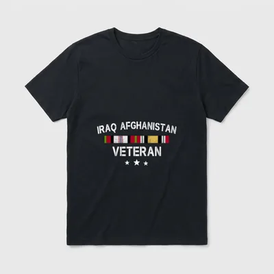 Iraq Afghanistan Veteran Pride T-Shirt – Classic T-Shirt in Black