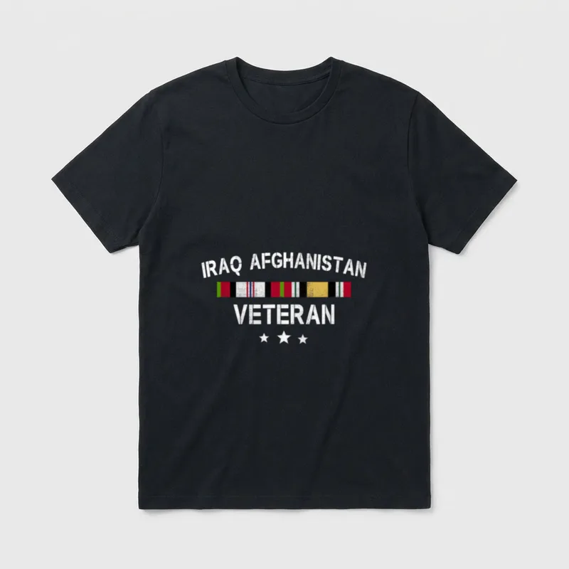 Iraq Afghanistan Veteran Pride T-Shirt – Classic T-Shirt in Black