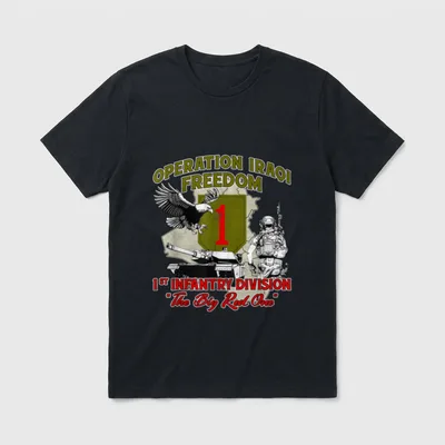 Operation Iraqi Freedom OIF Veteran Unisex-Adults T-Shirt – Classic T-Shirt in Black