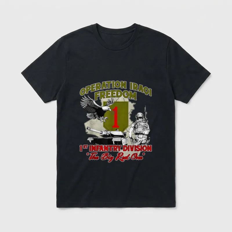 Operation Iraqi Freedom OIF Veteran Unisex-Adults T-Shirt – Classic T-Shirt in Black