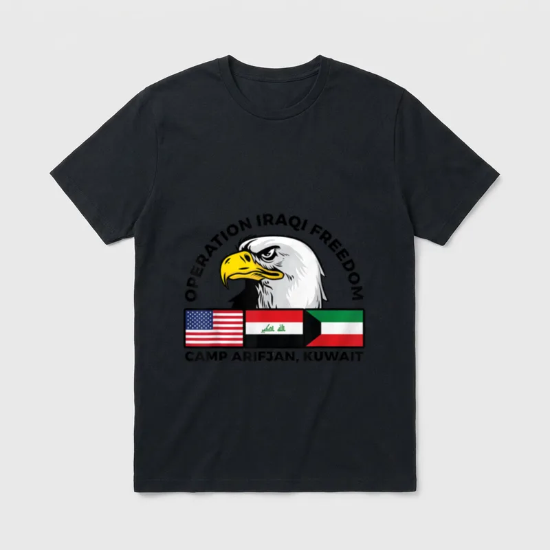 Camp Arifjan Operation Iraqi Freedom Veteran T-Shirt – Classic T-Shirt in Black