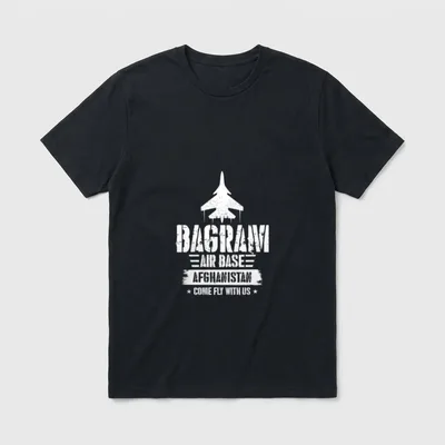 Airline Bagram Air Base Afghanistan Veteran T-Shirt – Classic T-Shirt in Black