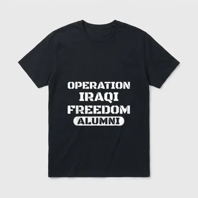 Iraqi Freedom Alumni OIF Iraq Operation T-Shirt – Classic T-Shirt in Black