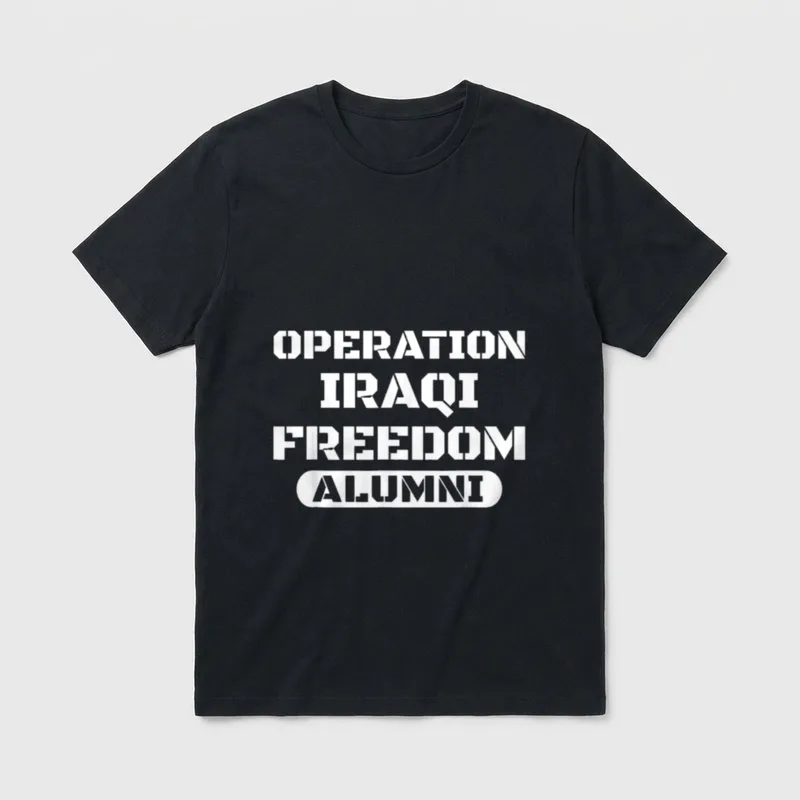 Iraqi Freedom Alumni OIF Iraq Operation T-Shirt – Classic T-Shirt in Black