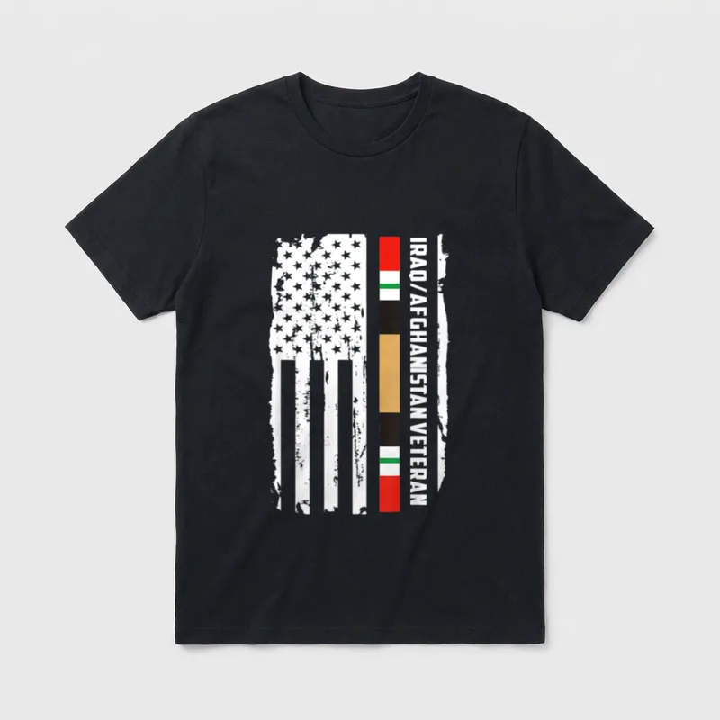 Iraq Afghanistan Veteran Veteran's Day T-Shirt – Classic T-Shirt in Black