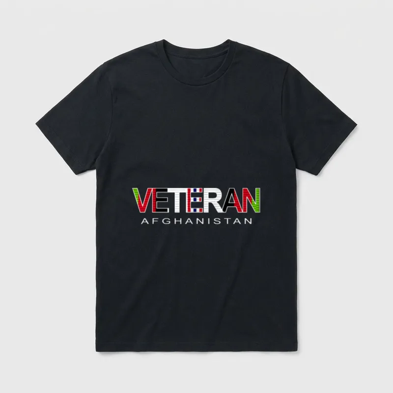 Afghanistan Veteran Service T-Shirt – Classic T-Shirt in Black
