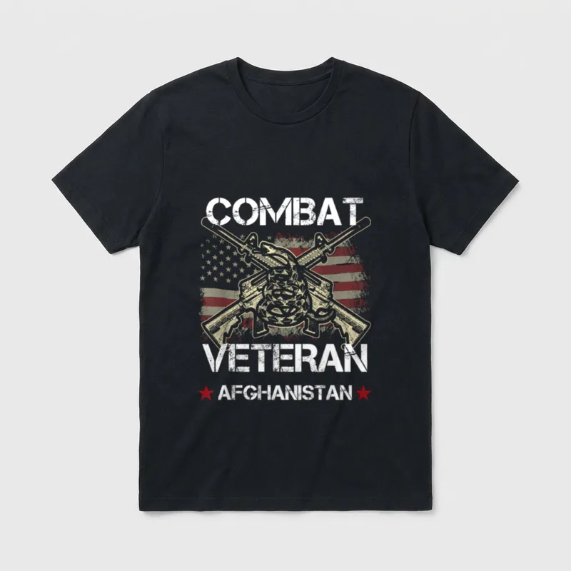 Afghanistan Combat Veteran T-Shirt – Classic T-Shirt in Black