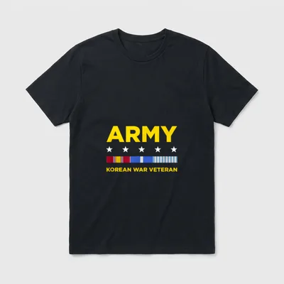 US Army Korean War Service T-Shirt – Classic T-Shirt in Black