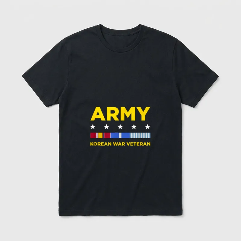 US Army Korean War Service T-Shirt – Classic T-Shirt in Black