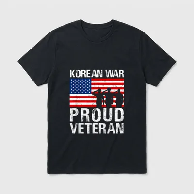 Korean War Service T-Shirt – Classic T-Shirt in Black