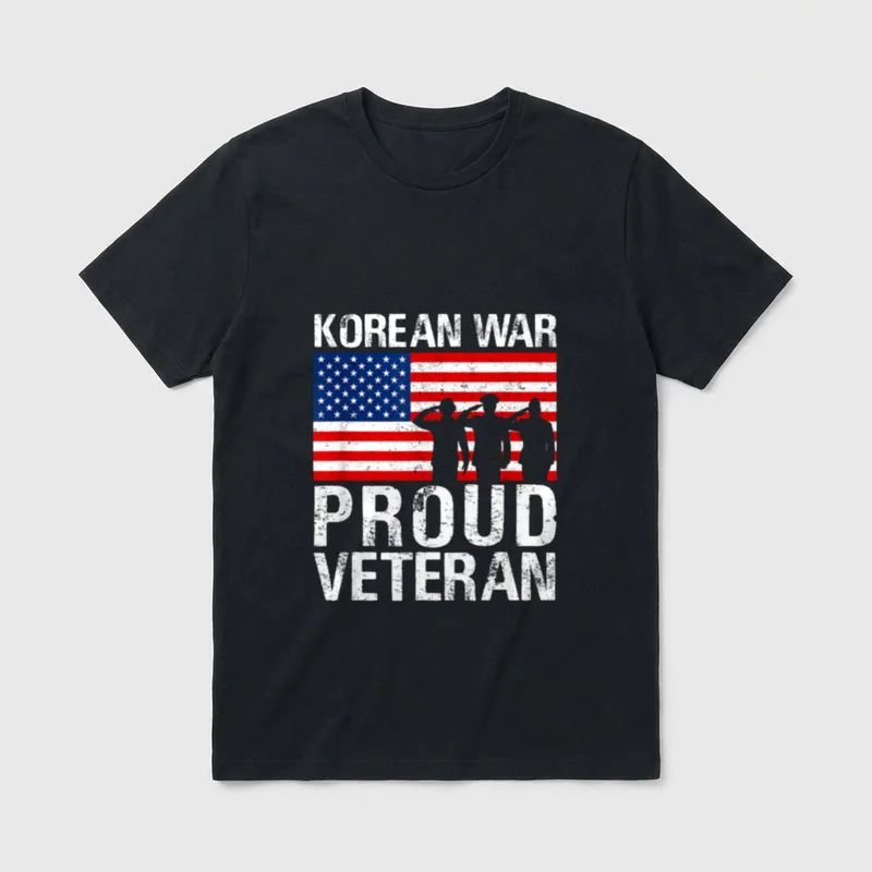 Korean War Service T-Shirt – Classic T-Shirt in Black