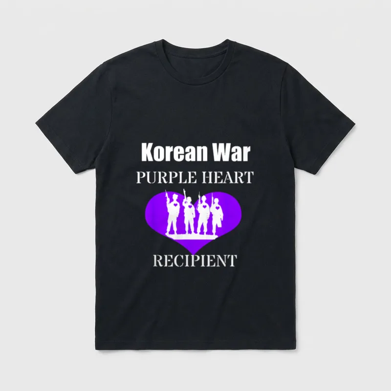 Korean War Purple Heart Recipient T-Shirt – Classic T-Shirt in Black