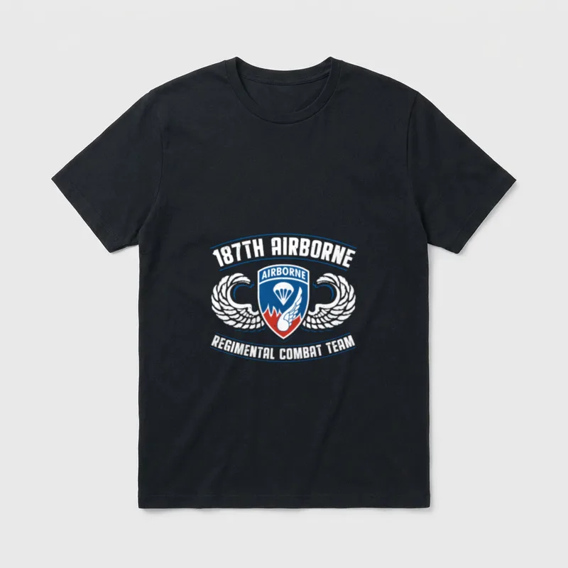 187th Airborne Rakkasan T-Shirt – Classic T-Shirt in Black