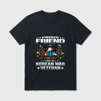 Proud Friend of a Korean War T-Shirt – Classic T-Shirt in Black