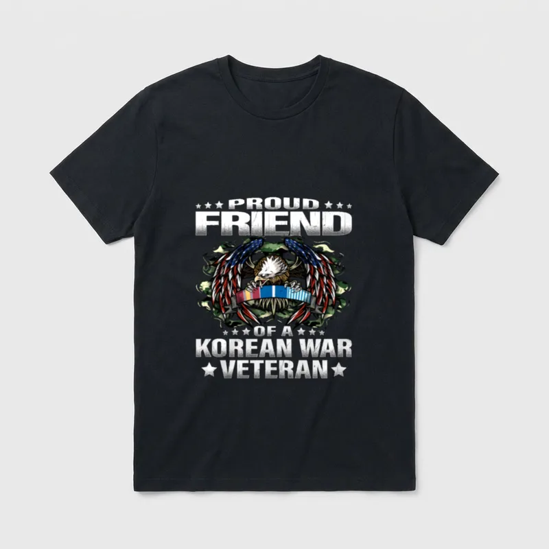 Proud Friend of a Korean War T-Shirt – Classic T-Shirt in Black