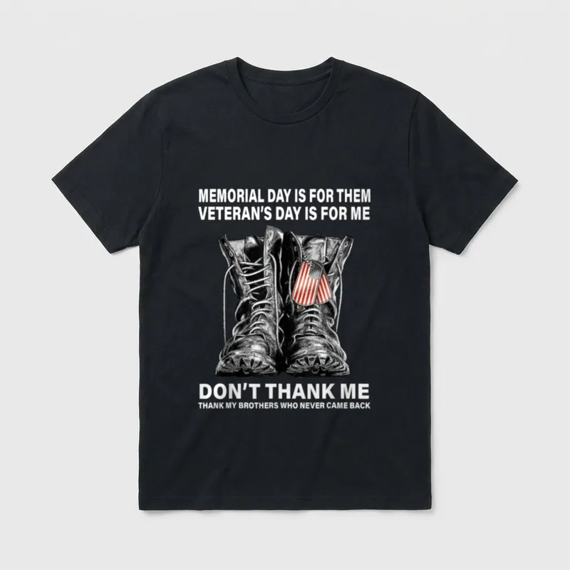 Memorial Day Veterans Humor T-Shirt – Classic T-Shirt in Black