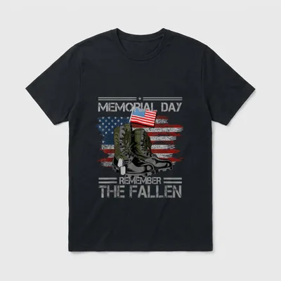 Remember The Fallen Veteran T-Shirt – Classic T-Shirt in Black