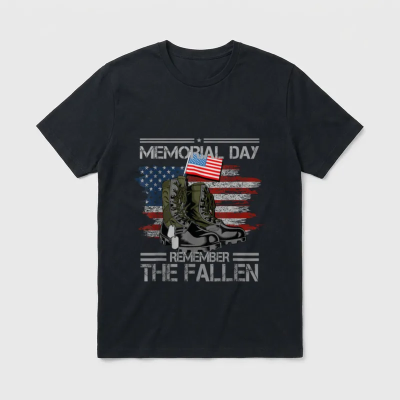 Remember The Fallen Veteran T-Shirt – Classic T-Shirt in Black